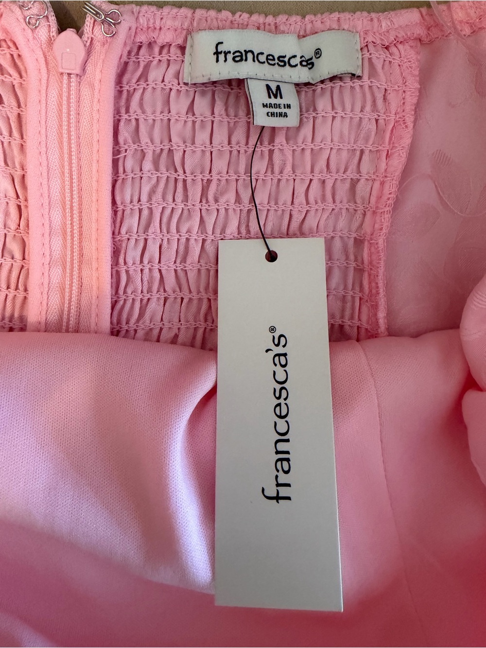 Francesca's Collections Pink Floral Mini Dress - Picture 4 of 6